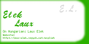 elek laux business card